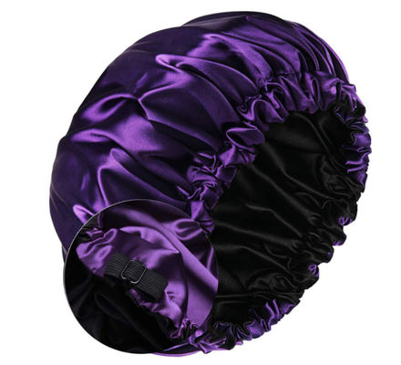 Sgs-Satin-Schlaf-Mütze, 32cm große Satin-Mütze für natürliche Haar-Doppelschicht