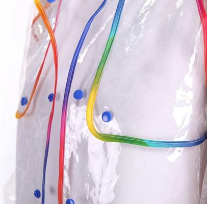 Transparenter Kinderregenmantel Poncho Plastic EVA Material Multiapplication