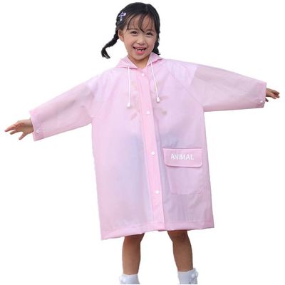 EVA-PVC scherzt wasserdichten Regen-Mantel, den leichten wasserdichten Mantel ODM-Kinder