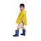 Soem-Polyester-Regenmantel, der gelbe Regenmantel 500*800mm der klare Kinder