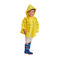 Soem-Polyester-Regenmantel, der gelbe Regenmantel 500*800mm der klare Kinder