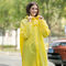 Wiederverwendbarer Mode-EVA Transparent Custom Plastic Rain-Mantel-wasserdichter gelber Regenmantel