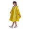 Kundenspezifisches gelbes Regenmantel-wiederverwendbares Polyester-wasserdichter Regen-Poncho