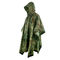 Kundenspezifischer wiederverwendbarer Militärtarnungs-Regen Poncho Waterproof Army Raincoat