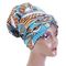 Afrikanische Art-zeichnete wasserdichte Haar-Mütze, Soem-Duschkappensatin bilayered